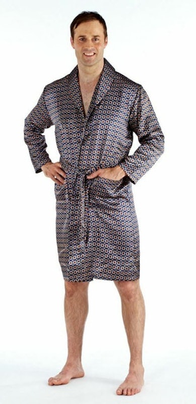 Men's Paisley Satin Kimono 2