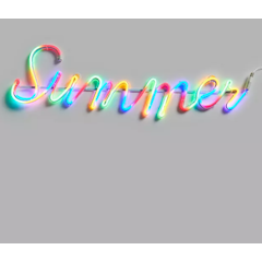 Neon Summer Hanging Light