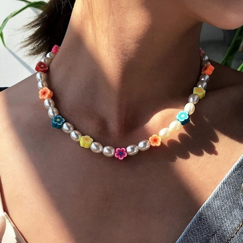 Boho Pearl Beaded Choker Necklaces 2