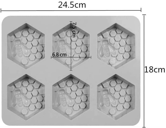3D Honeycomb Silicone Soap Mould 2