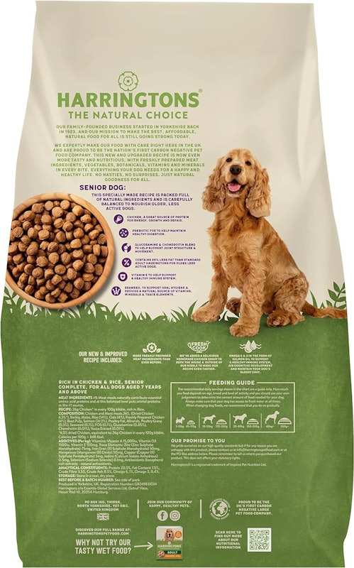 Senior Complete Dry Dog Food Chicken & Rice 12kg 2