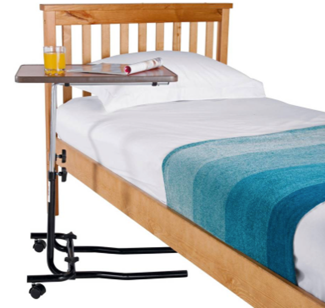 Adjustable Overbed Table With Tilt Facility 2
