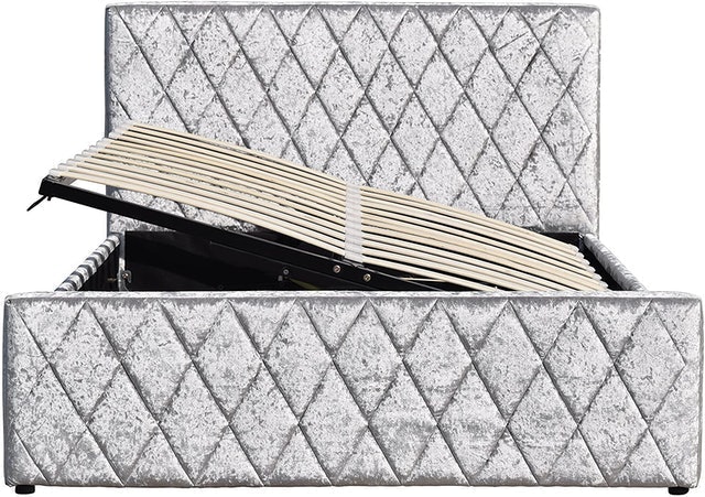 HAYDEN Crushed Velvet Storage Ottoman Bed 3