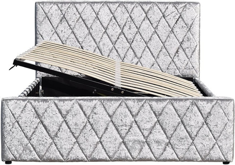 HAYDEN Crushed Velvet Storage Ottoman Bed 3