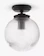 John Lewis & Partners Vintage Globe Flush Outdoor Light 1