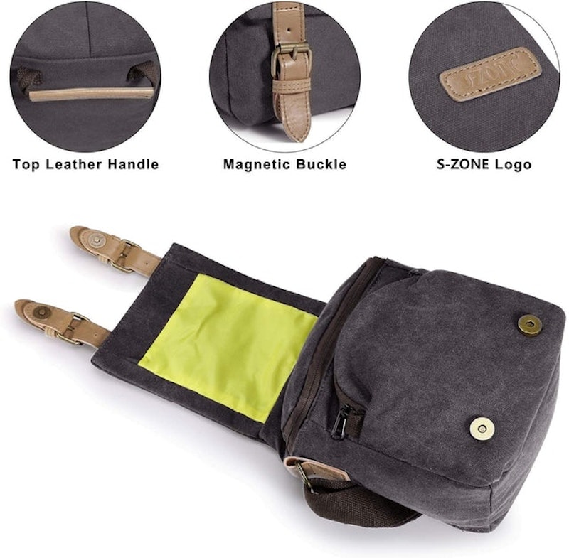 Vintage Camera Messenger Bag - Medium 2