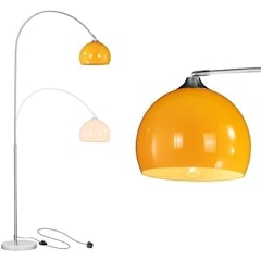 Adjustable Arched Floor Lamp With Marble Base