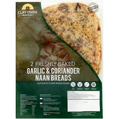 Garlic & Coriander Naan Breads