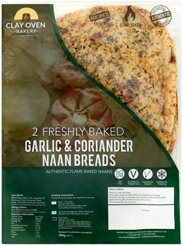 Garlic & Coriander Naan Breads 1