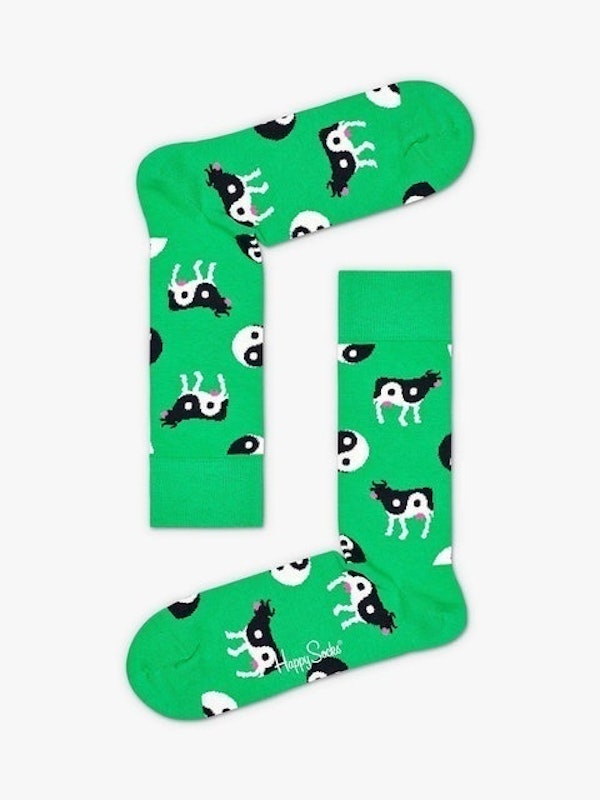 Yin Yang Cow Socks 1