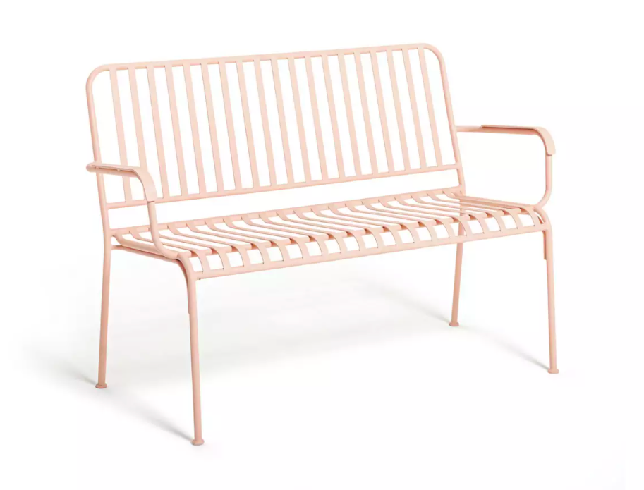 Pink Metal Bench 1