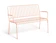 Habitat Pink Metal Bench 1