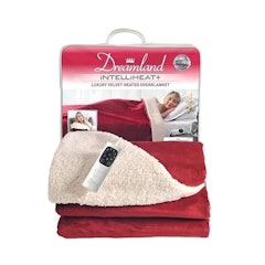 Intelliheat+ 5 Wine Velvet Sherpa Reverse Heated Overblanket