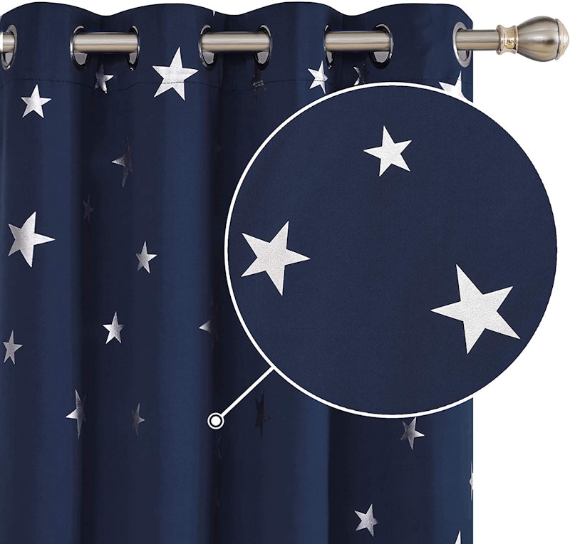 Star Foil Bedroom Curtains 2