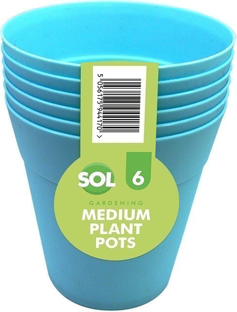 Medium Plastic Garden Flower Pots  1