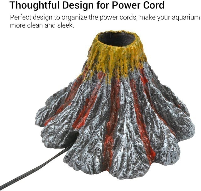 Aquarium Volcano Bubbler Ornament  3
