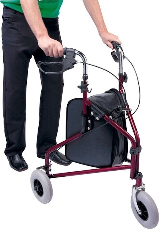 Three Wheel Rollator With Basket 3