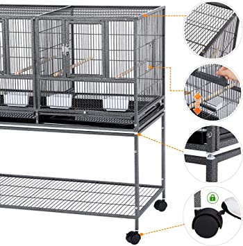 Stackable Wide Bird Cage 2