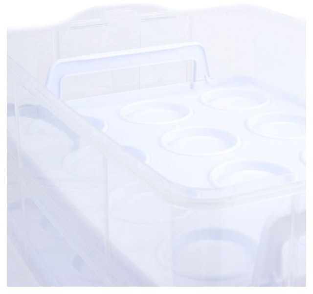 Oblong Tiered Cake Caddy and Cupcake Carrier 2