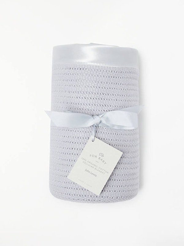 Organic Cotton Cellular Cot Blanket 1