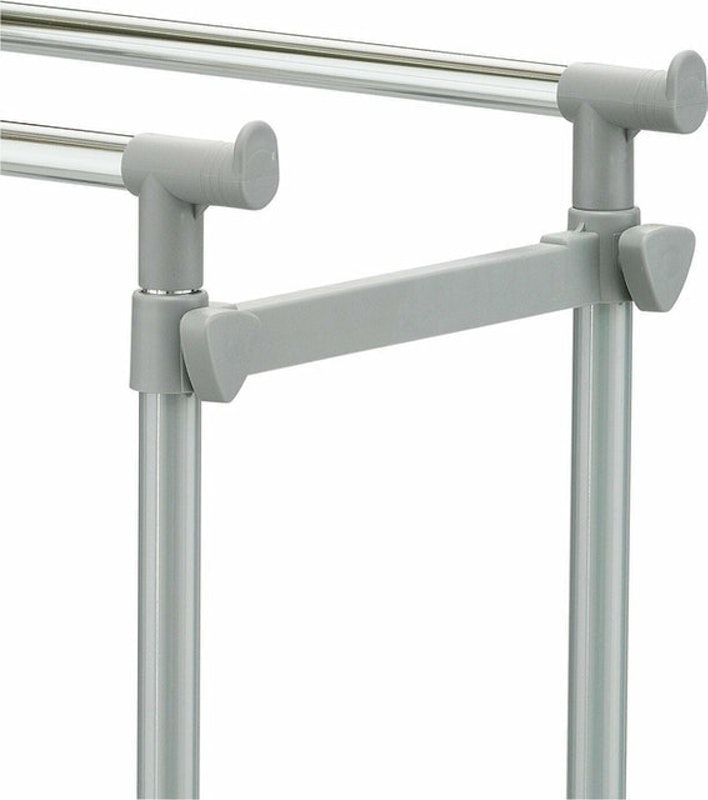 Home Double Adjustable Clothes Rail 3