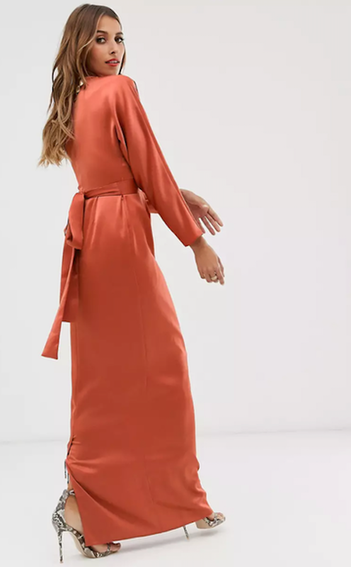 Maxi Dress With Batwing Sleeve 2