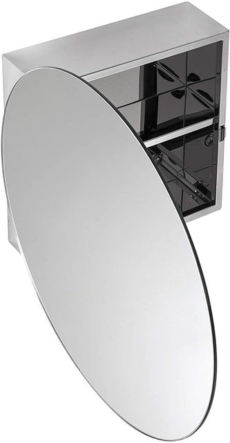 Severn Stainless Steel Circular Mirror  2