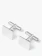 Simon Carter Sterling Silver Plain Rectangle Cufflinks 1