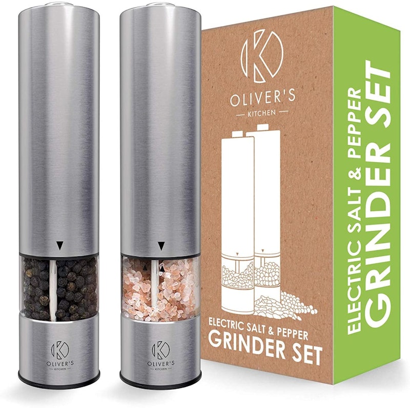 8. Savisto Illuminated Electronic Salt and Pepper Mill Set 1