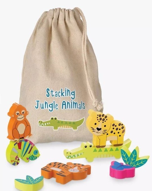 Jungle Animals Wooden Stacking Toy 1