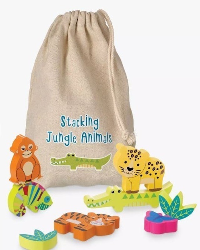 Jungle Animals Wooden Stacking Toy 1