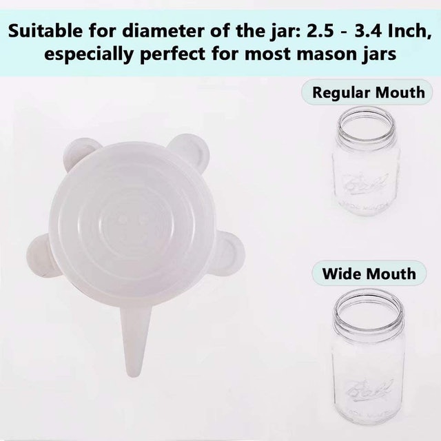 8. 77L Silicone Stretch Mason Jar Lids 2