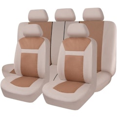 Universal Biege and Brown Car Seat Cover