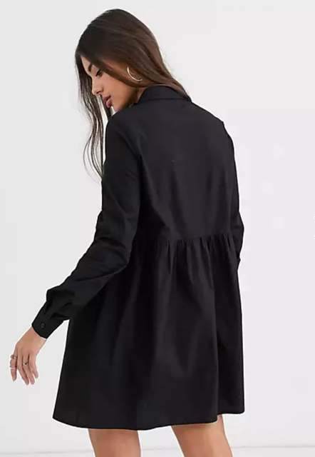 Tall Cotton Mini Shirt Dress 2