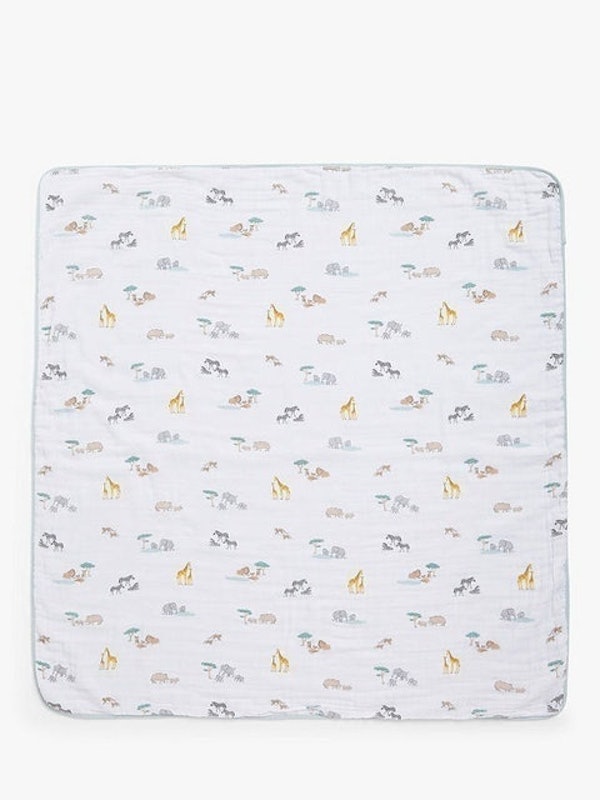 Savanna Animal Muslin Blanket 2
