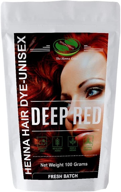 Deep Red Henna Hair & Beard Dye 1