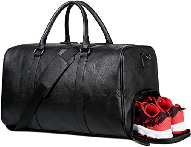 PU Leather Mens Holdall 2