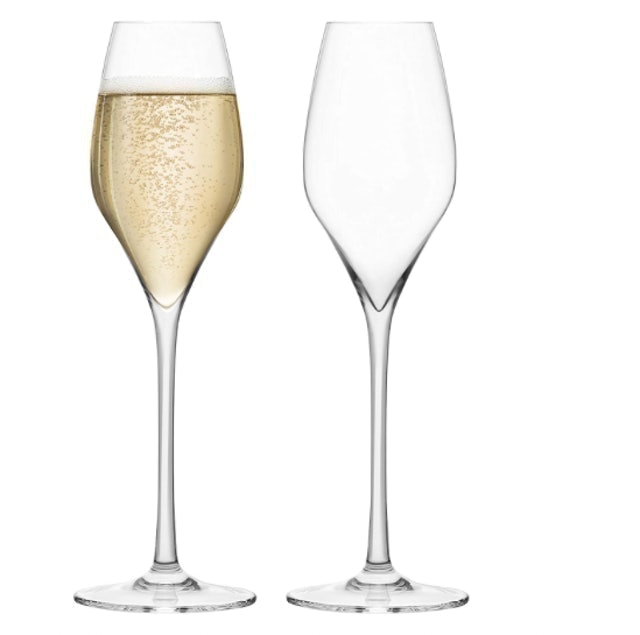 Lead-Free Crystal Champagne Flutes  1