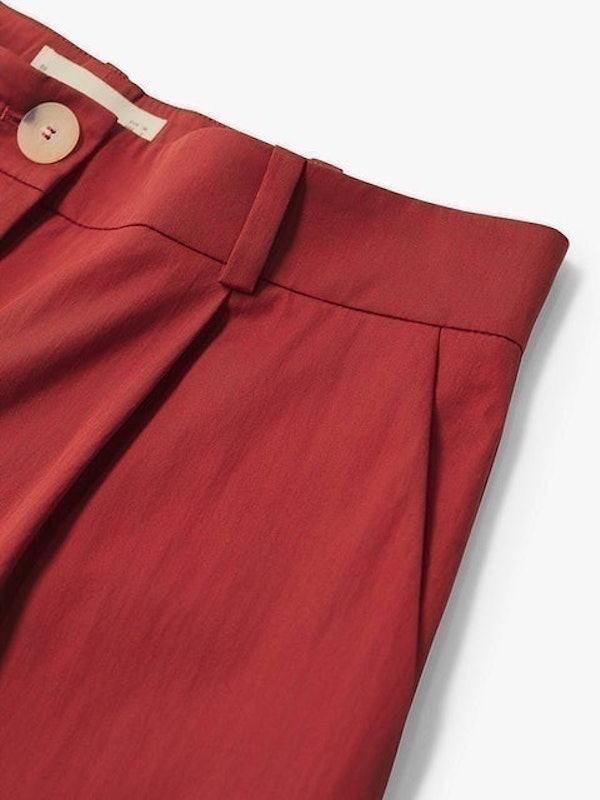 Cotton Blend Pleated Bermuda Shorts 3