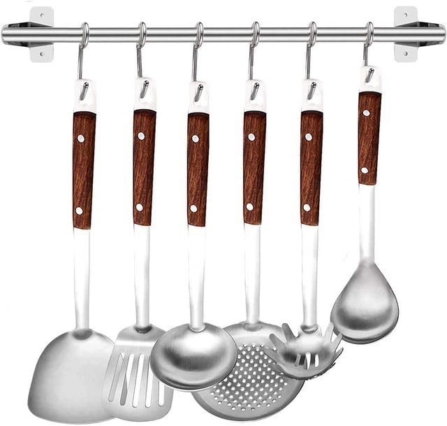 Stainless Steel Kitchen Utensil Set With Hanger 3