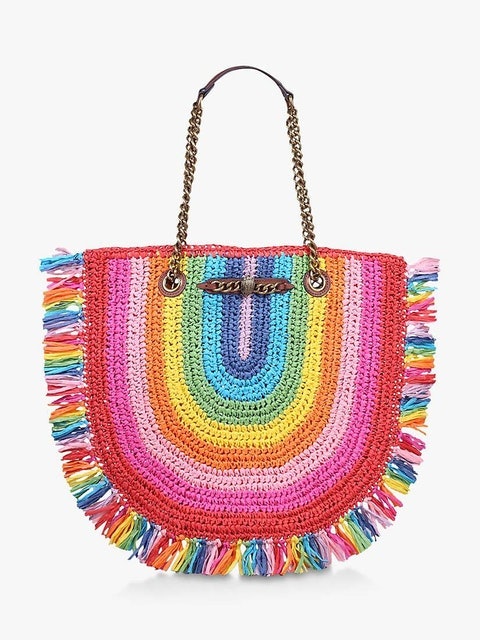 Chelsea Rainbow Raffia Tote Bag 1