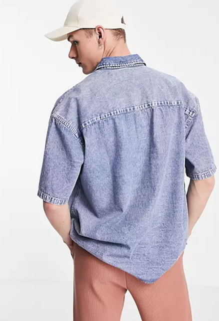 Oversized Short Sleeve Shirt  2