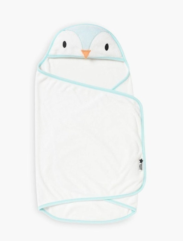 Splashtime Percy Penguin Newborn Swaddle Dry Towel 1