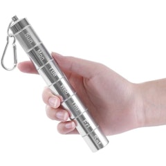 Travel Aluminium 7 Day Pill Holder