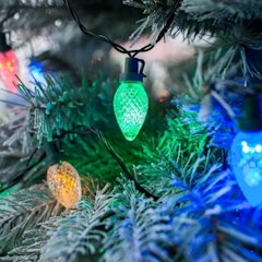 3. Lights4Fun 60 Multi-Coloured Pinecone Lights