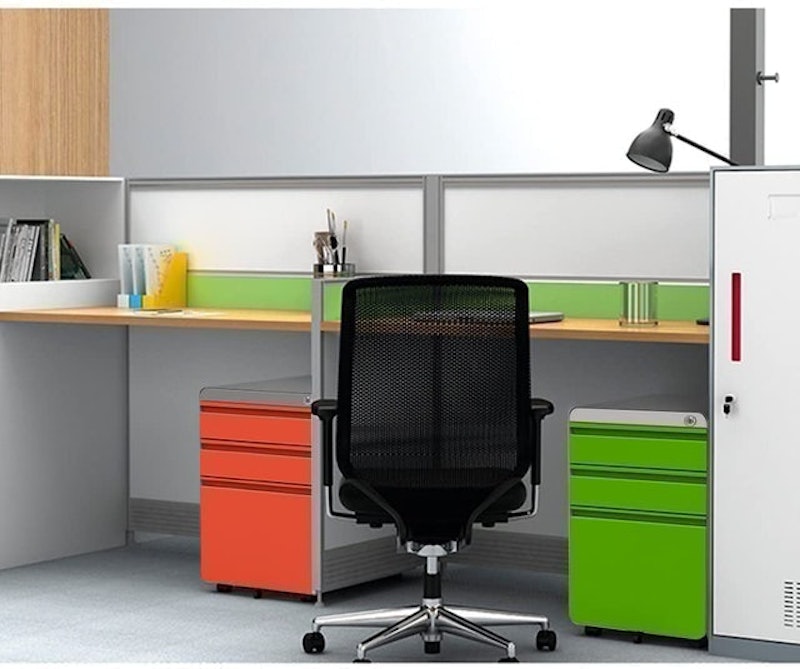 Fully Assembled 3-Drawer Mobile File Cabinet 2