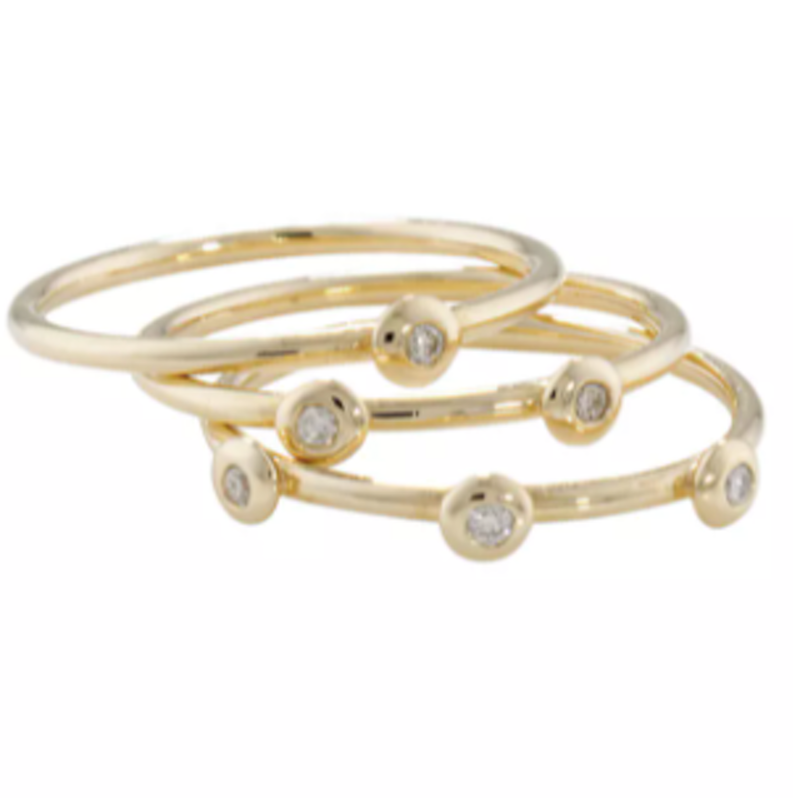 Portobello Raindrop Stack Ring 1