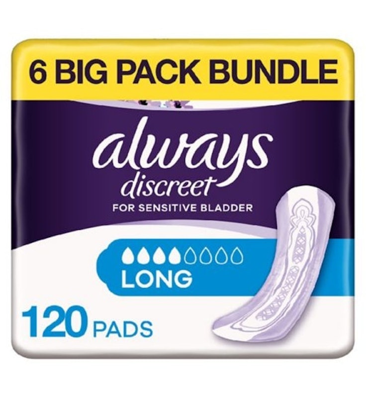 Discreet Incontinence Pads, Long 1