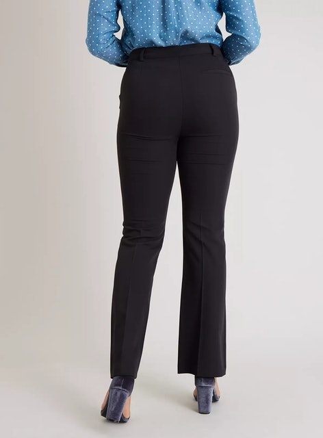 Black Bootcut Trousers With Stretch 2