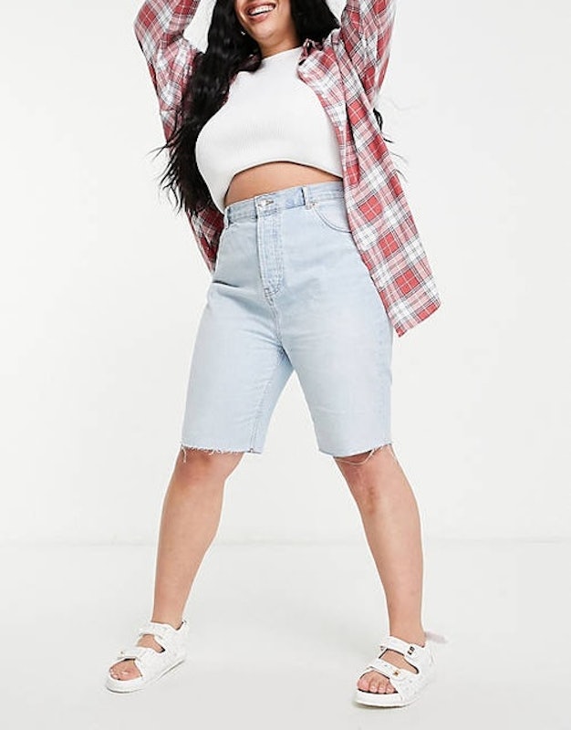 Curve denim '90's' longline shorts 1